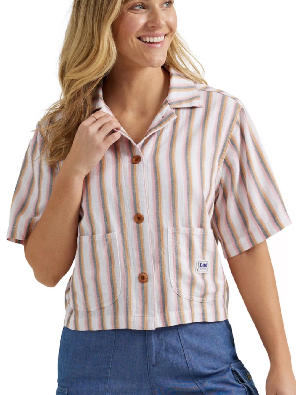 Women's Lee® Legendary Crop Chore Shirt